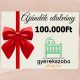 Ajándékutalvány 100000 forint értékben