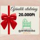 Ajándékutalvány 20000 forint értékben
