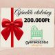 Ajándékutalvány 200000 forint értékben