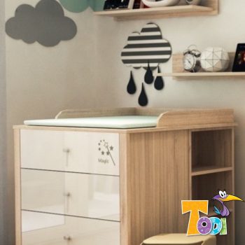 Todi Magic 3 fiókos komód pelenkázó toldalékkal