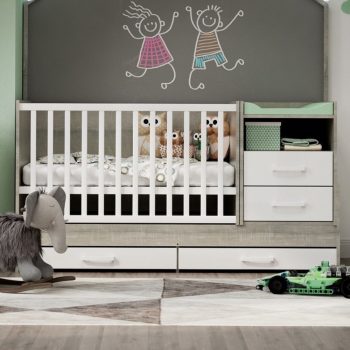 Todi Cube 2 - 5 az 1-ben multifunkciós Kombi babaágy 