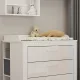 Todi White Bunny 3 fiókos komód pelenkázó toldalékkal