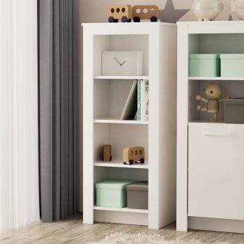   Todi White Bunny Keskeny nyitott polcos gyerekszoba szekrény