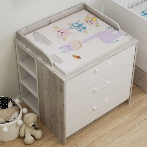 Todi Bee 3 fiókos komód pelenkázó toldalékkal