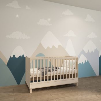   Todi Misty Kasmír 70 x 140 cm-es átalakítható babaágy + leesésgátlóval