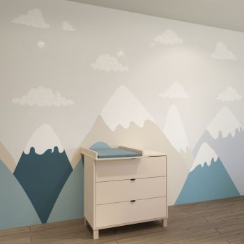   Todi Misty Kasmír 3 fiókos gyerek komód + Ajándék pelenkázó toldalékkal