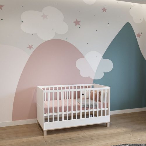 Todi Misty Fehér 70 x 140 cm-es átalakítható babaágy + Ajándék leesésgátlóval