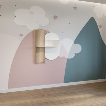 Todi Misty Fehér Fali gyerekszoba polc